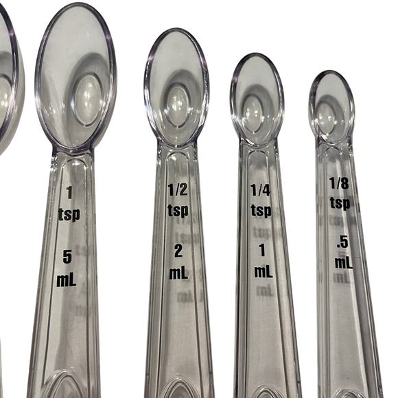 Pampered Chef Adjustable Measuring Cup and Measuring Spoon Set - Picture 9 of 10